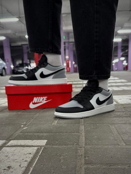 Кросівки Nike Air Jordan low (black / gray)