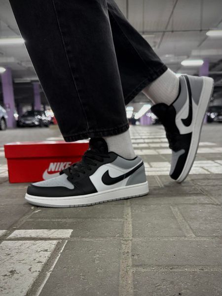 Кросівки Nike Air Jordan low (black / gray)